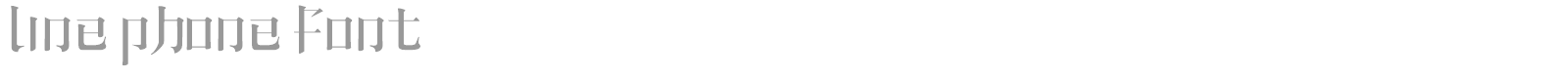 Line Phone font preview